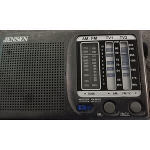 Jensen MR-400 Vintage Portable Pocket Radio w Antenna Receiver AM FM TV - Tested